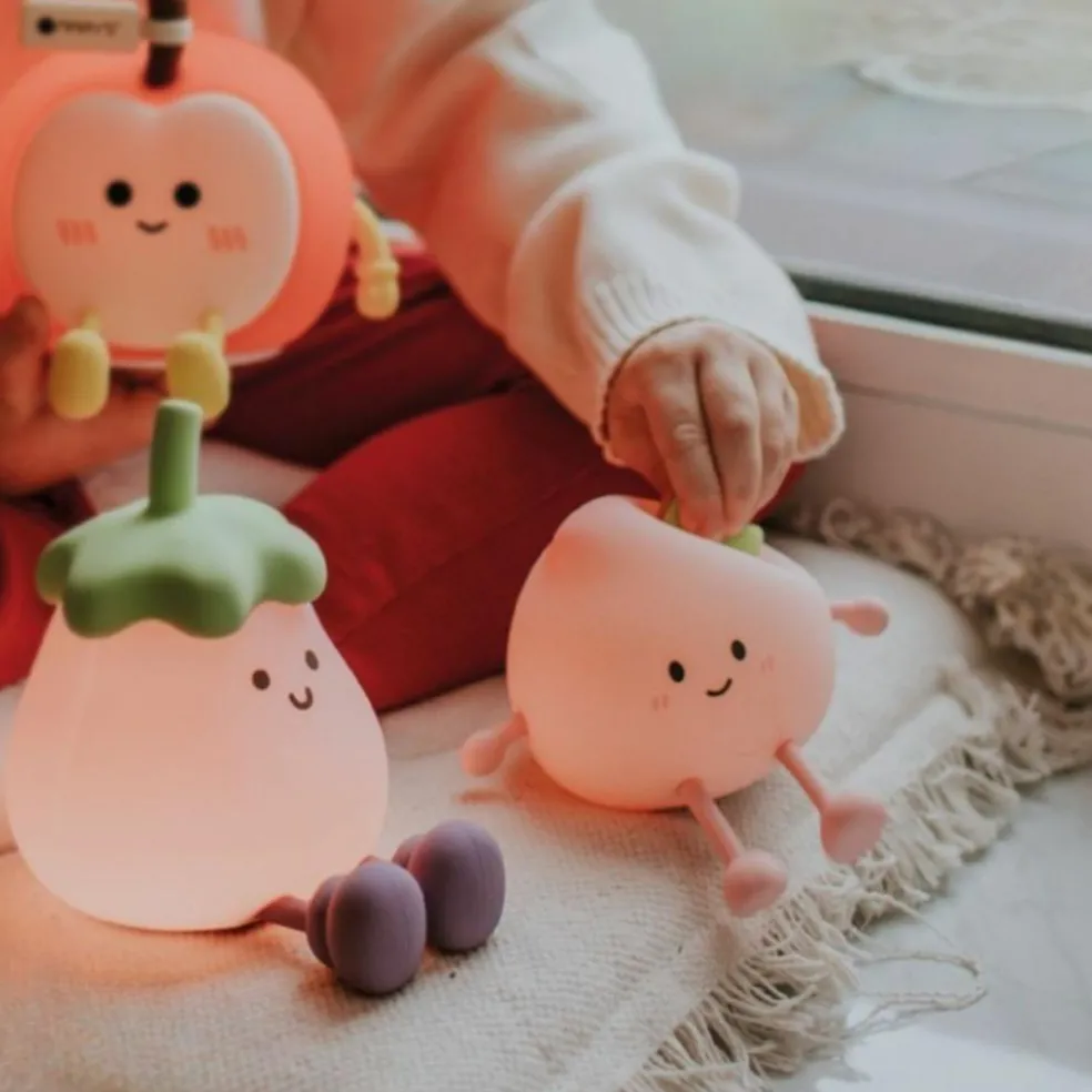 Veilleuse rechargeable Aubergine