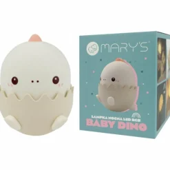 Veilleuse rechargeable bébé Dinosaure Rose