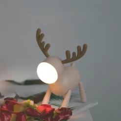 Veilleuse rechargeable Cerf Beige