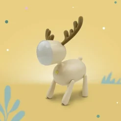 Veilleuse rechargeable Cerf Beige
