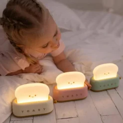 Veilleuse rechargeable Toaster Jaune
