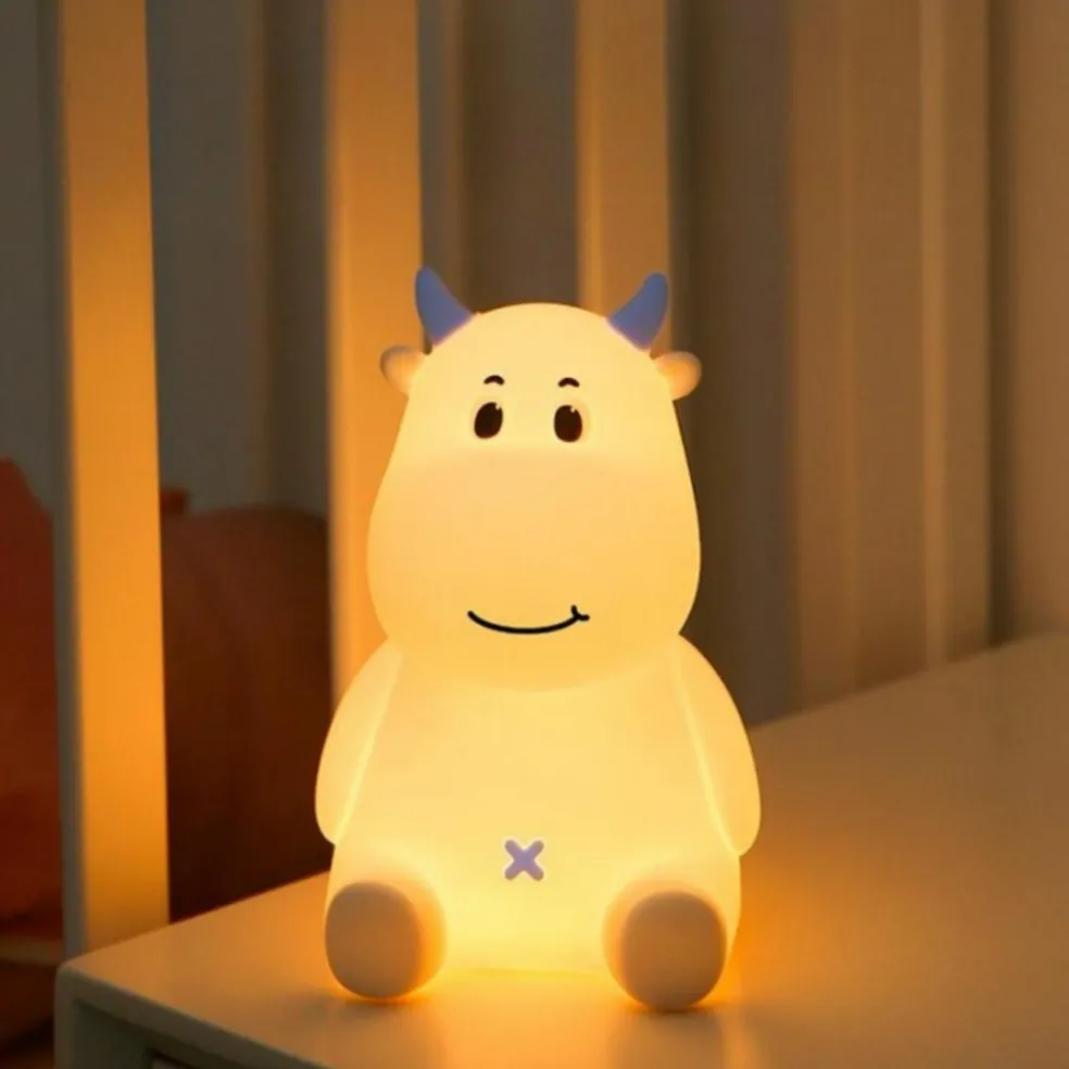 Veilleuse rechargeable Vache Bleue