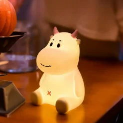 Veilleuse rechargeable Vache Rose