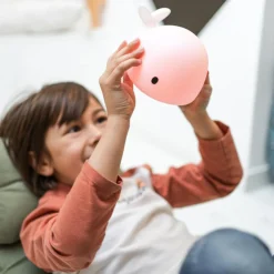 Veilleuse tactile baleine Moby (15 cm)