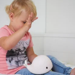 Veilleuse tactile baleine Moby (15 cm)