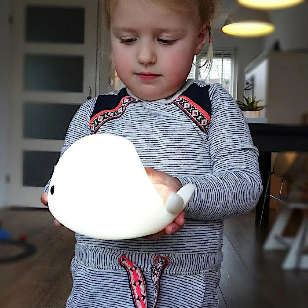 Veilleuse tactile baleine Moby (30 cm)