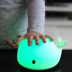 Veilleuse tactile baleine Moby (30 cm)
