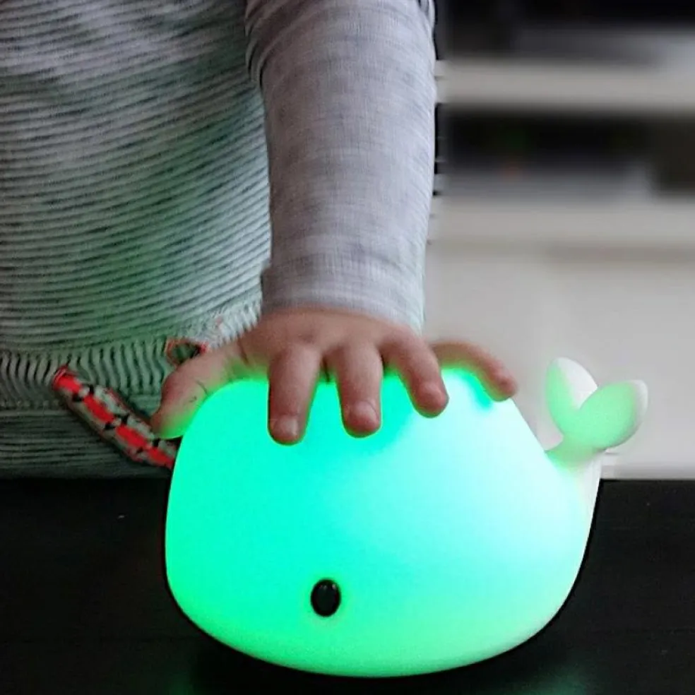 Veilleuse tactile baleine Moby (30 cm)