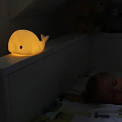 Veilleuse tactile baleine Moby (30 cm)