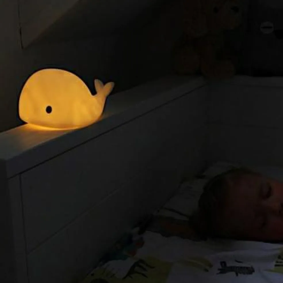 Veilleuse tactile baleine Moby (30 cm)