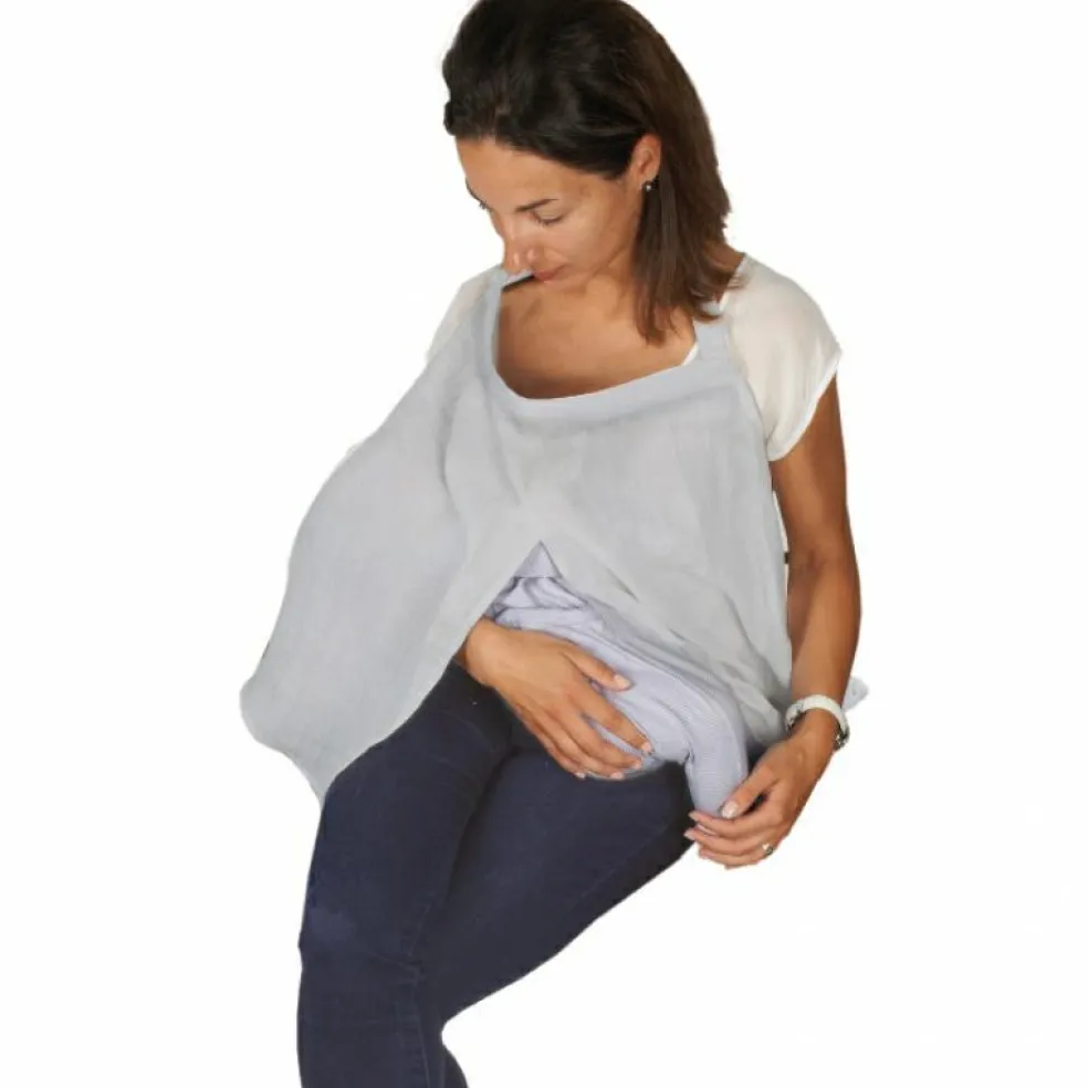 Voile d'allaitement gris