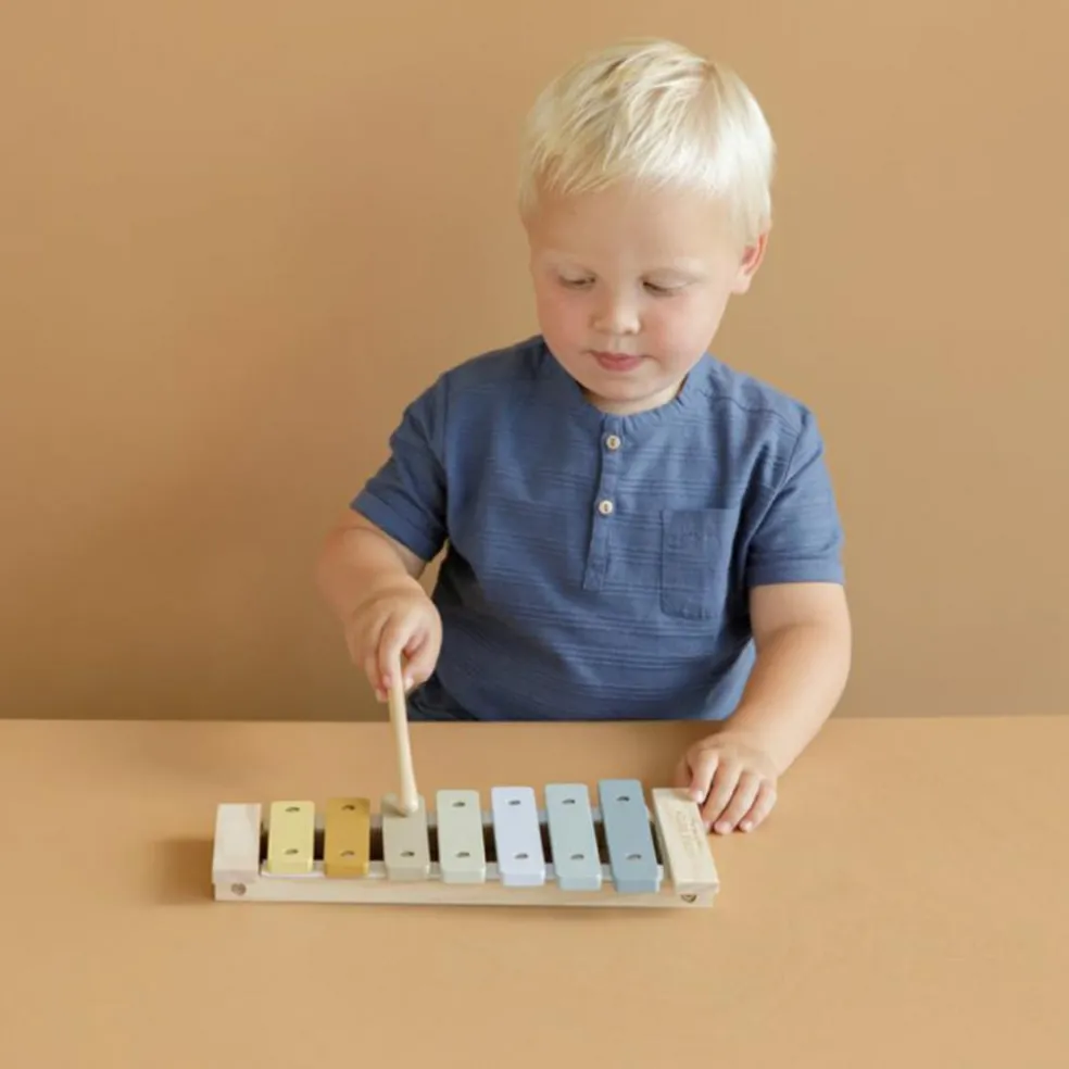Xylophone en bois blue